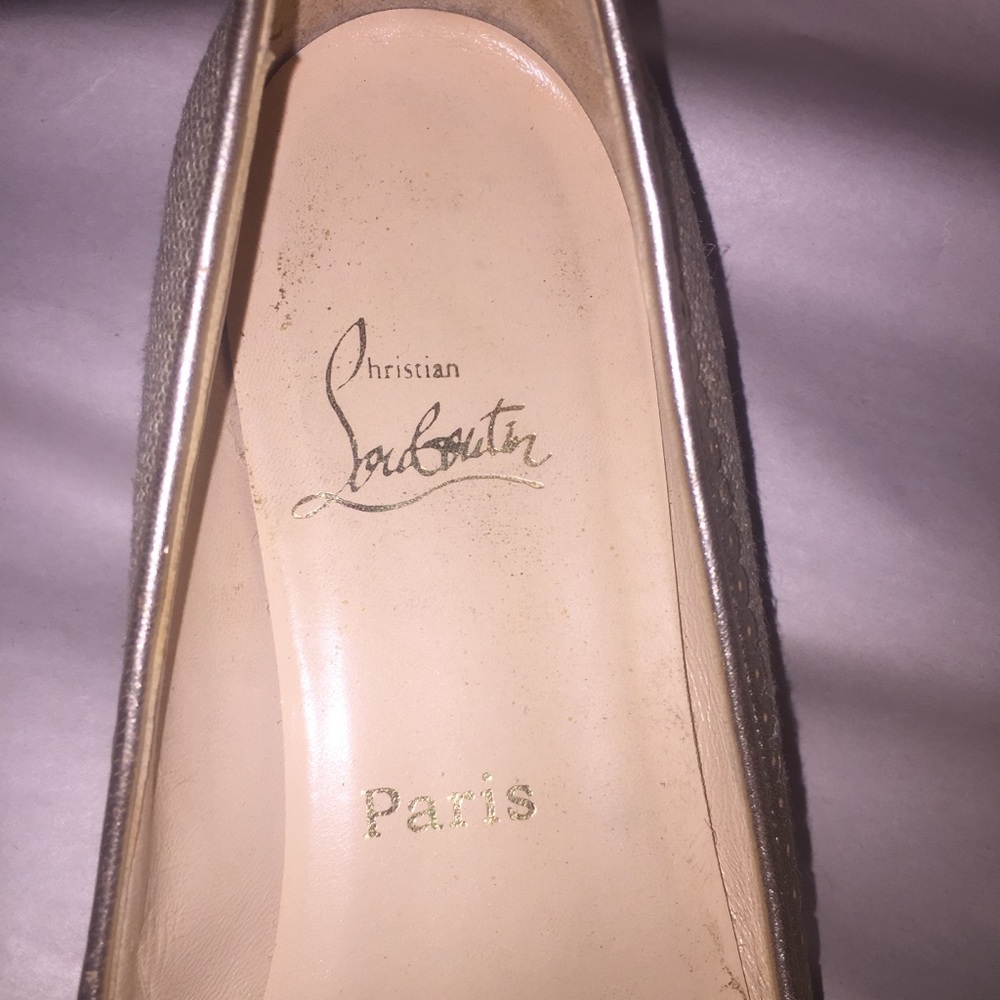 auth CHRISTIAN LOUBOUTIN size 40.5 BALLET FLATS - Picture 2 of 8